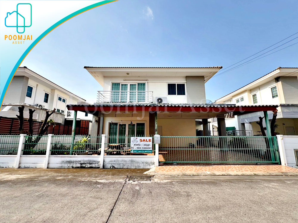 บ้านเดี่ยว 2 ชั้น หมู่บ้านคุณาลัย คอร์ทยาร์ด บ้านกล้วย-ไทรน้อย ถูกสุดในโครงการ