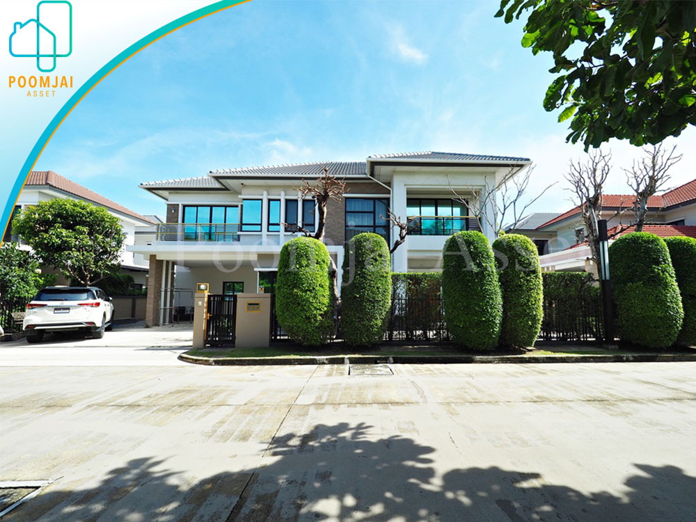 บ้านเดี่ยวโครงการ Grand Bangkok Boulevard ราชพฤกษ์-รัตนาธิเบศร์  (หน้าบ้านไม่ชนใคร)