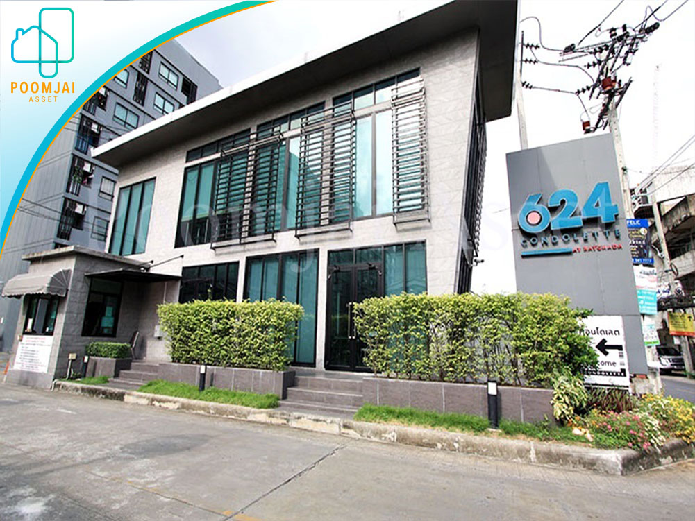 ขายพร้อมผู้เช่า  คอนโด 624 เลต รัชดา ซอยรัชดาภิเษก36 อาคาร A ชั้น 4