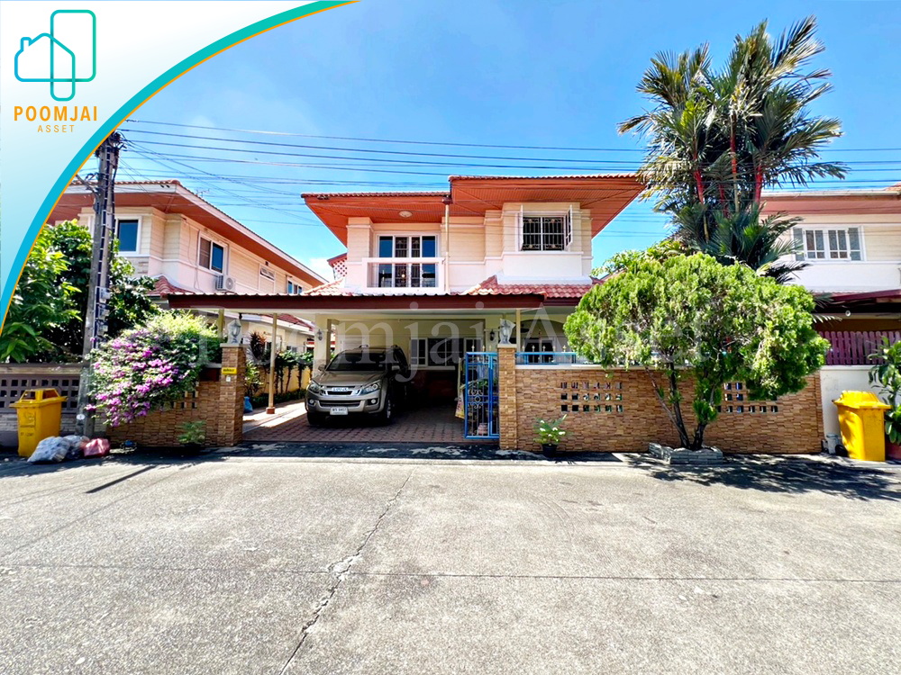 บ้านเดี่ยว 2 ชั้น หมู่บ้าน เฟื่องสุข 2 ลำโพ นนทบุรี บ้านสวยพร้อมอยู่