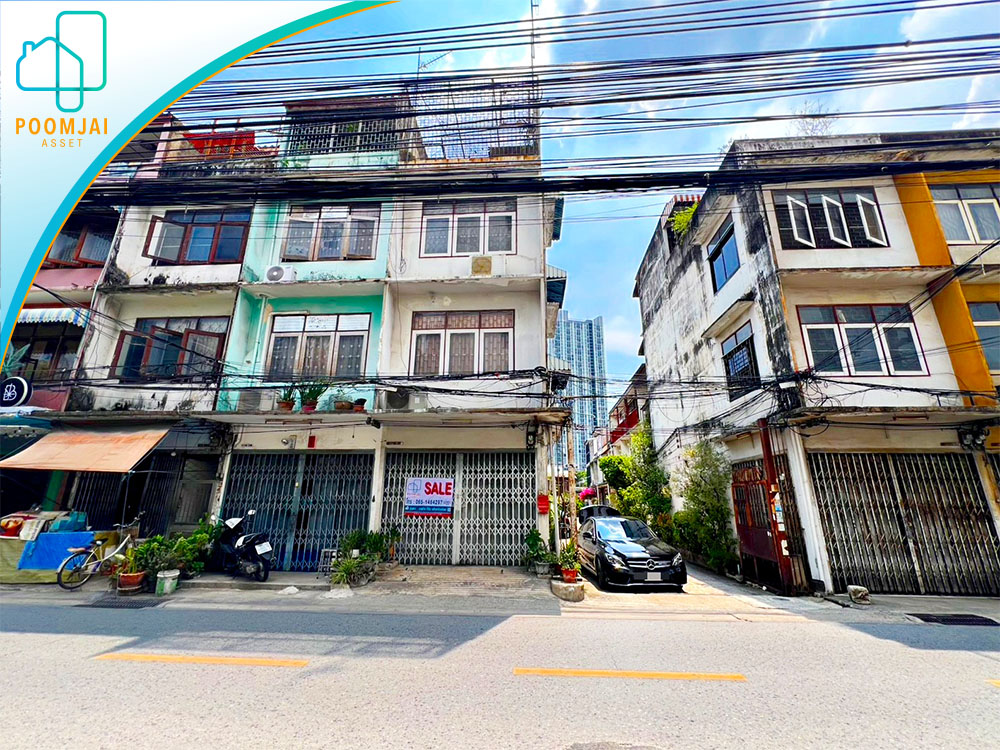 อาคารพาณิชย์ 3.5 ชั้น ซอยภูมิจิตร พระราม4 คลองเตย กรุงเทพฯ (หลังมุม)