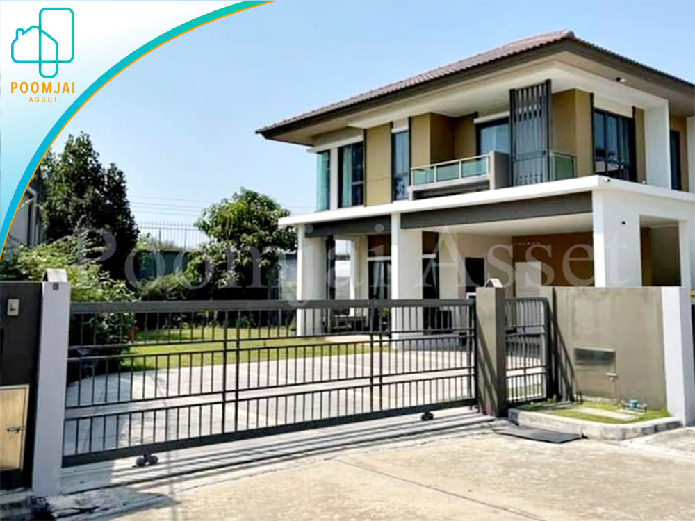 บ้านเดี่ยวแปลงใหญ่  2 ชั้น หมู่บ้าน บุราสิริ ราชพฤกษ์ – 345 หลังริม ( ขายถูกมาก )